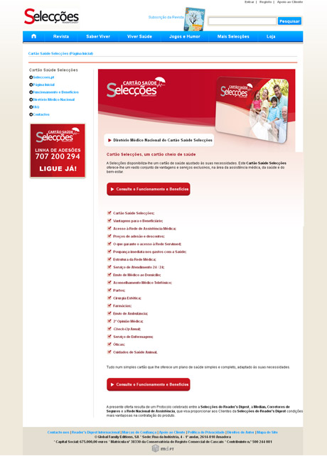 Cartaodesaude.Seleccoes.pt